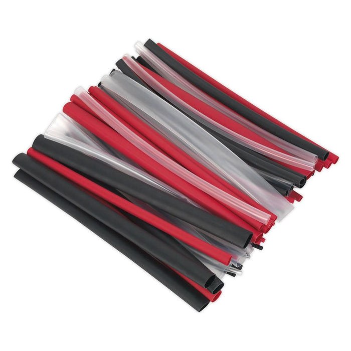 Sealey Heat Shrink Tubing Assortment 72pc Mixed Colours Adhesive Lined 200mm Sealey - Town Tools 