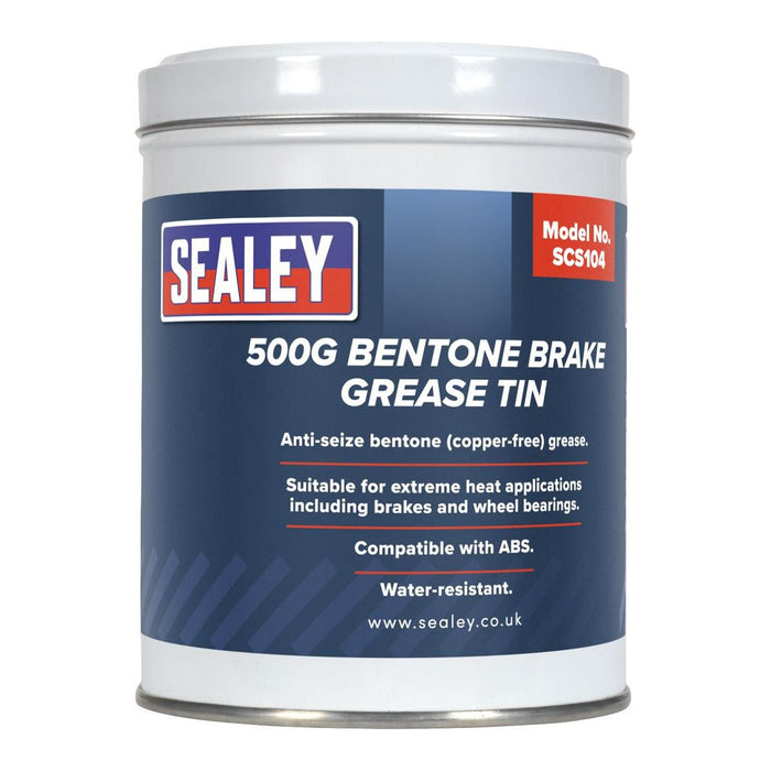 Sealey Bentone Grease for Brakes 500g Tin SCS104