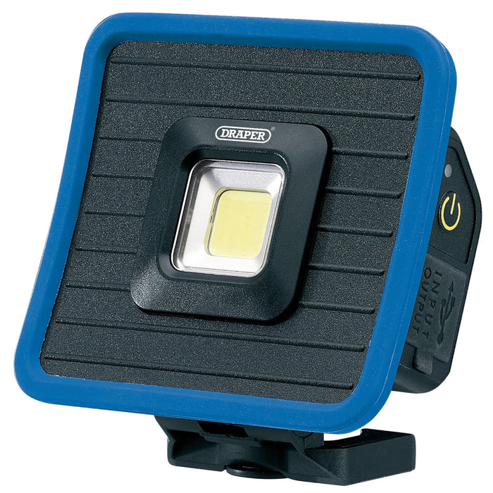 Draper COB LED Rechargeable Mini Flood Light and Power Bank with Magnetic Base