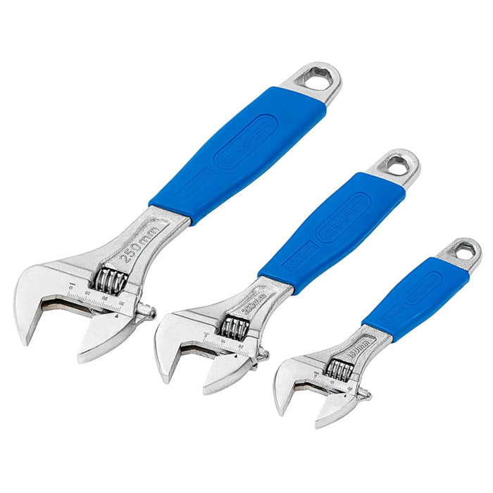 Draper Crescent-Type Adjustable Wrench Set (3 Piece) - 380CD/SG3