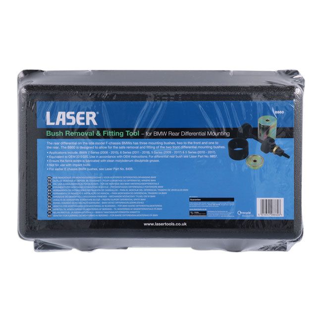 Laser Bush Removal & Fitting Tool - for BMW Rear Differential Mounting (front bushes) Laser - Town Tools