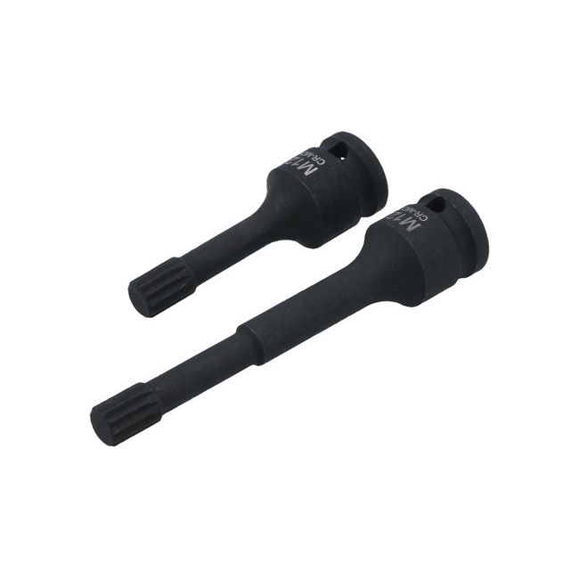 Laser Triple Square Impact Bit Socket Set M12 1/2"D Laser - Town Tools