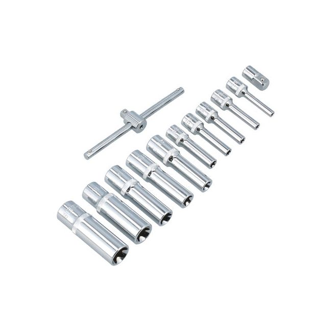 Laser Deep E-Socket Set 1/4" & 3/8"D 12pc Laser - Town Tools