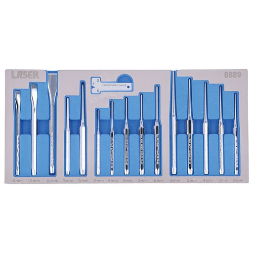 Laser Punch & Chisel Set 16pc Laser - Town Tools