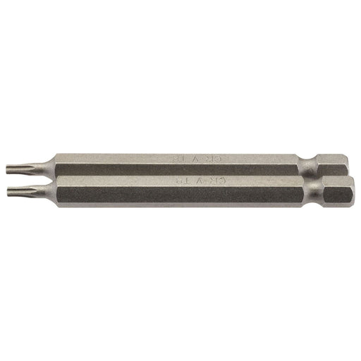 Draper TX-STAR Insert Bit, 1/4" Hex, 75mm Long, T8 (Pack of 2) Draper - Town Tools 