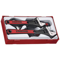 Teng Tools Adjustable Wrench Set TT1 4 Pieces