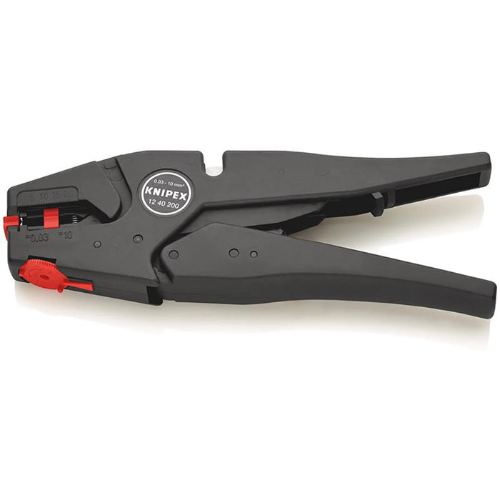 KNIPEX 12 40 200SB Self Adjusting Insulation Stripper, 200mm - 12 40 200 SB
