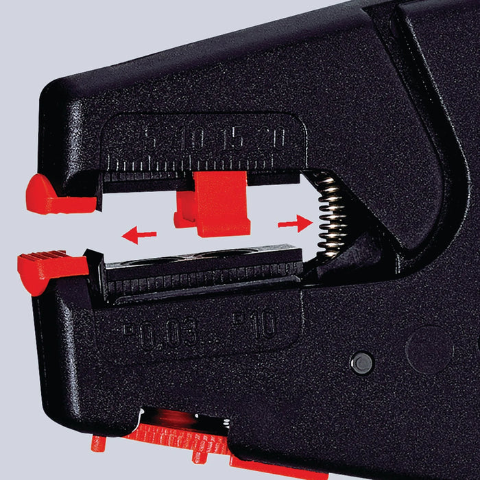 KNIPEX 12 40 200SB Self Adjusting Insulation Stripper, 200mm - 12 40 200 SB