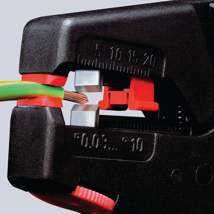 KNIPEX 12 40 200SB Self Adjusting Insulation Stripper, 200mm - 12 40 200 SB
