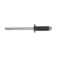 Sealey Aluminium Rivet Black Standard Flange 4.8 x 14mm Pack of 200 RAB4814S