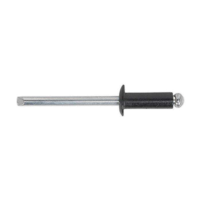 Sealey Aluminium Rivet Black Standard Flange 4.8 x 14mm Pack of 200 RAB4814S Sealey - Town Tools 