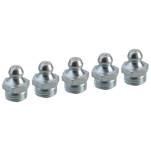 Faithfull Grease Nipple Straight M10 x 1.0 (Pack 5) Faithfull - Town Tools