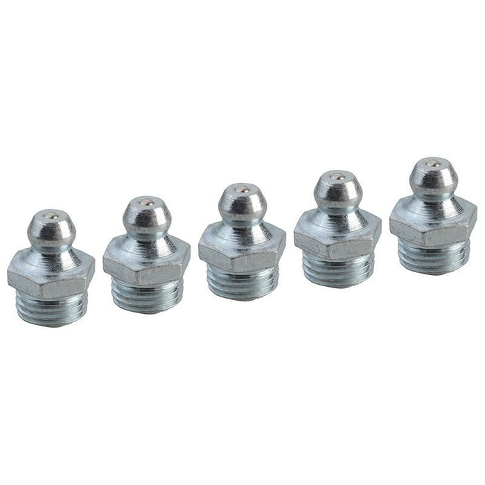 Faithfull Grease Nipple Straight M10 x 1.0 (Pack 5) Faithfull - Town Tools