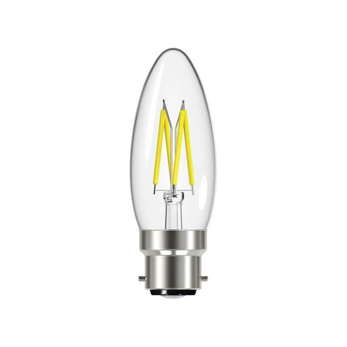 Energizer® LED BC (B22) Candle Filament Non-Dimmable Bulb, Warm White 470 lm 4W Energizer® - Town Tools