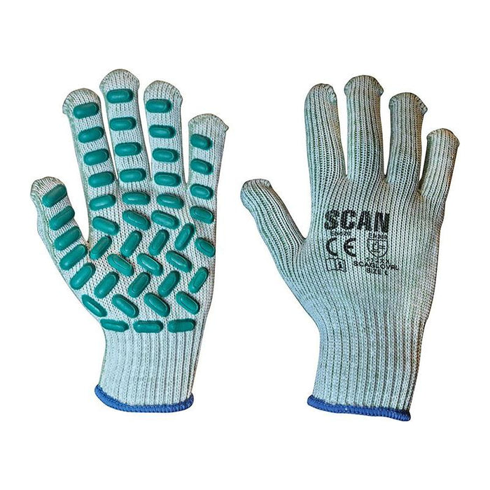 Scan Vibration Resistant Latex Foam Gloves - L (Size 9) Scan - Town Tools