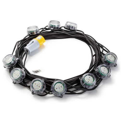 Defender 50W Heavy Duty LED Encapsulated Festoon String Lights 22m 110V Defender - Town Tools 