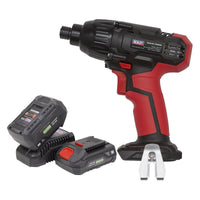 Sealey Impact Driver Kit 1/4"Hex Drive 20V SV20 Series 2 Batteries CP20VIDKIT