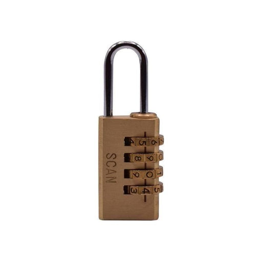 Scan Brass Combination Padlock 20mm Scan - Town Tools