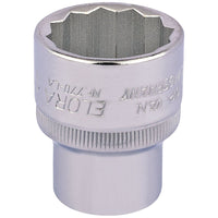 Draper Elora Bi-Hexagon Socket, 1/2" Sq. Dr., 1" 24476