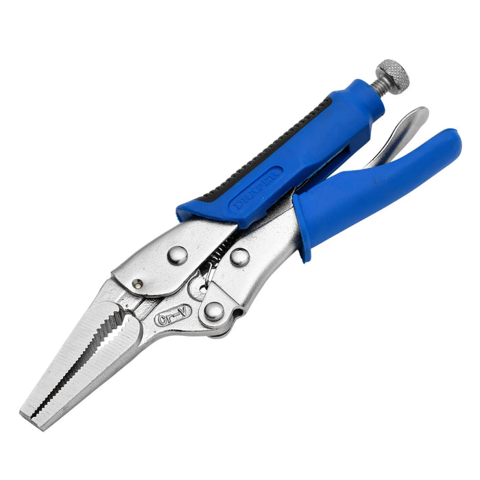 Draper Soft Grip Long Nose Self Grip Pliers, 165mm - 9006SG
