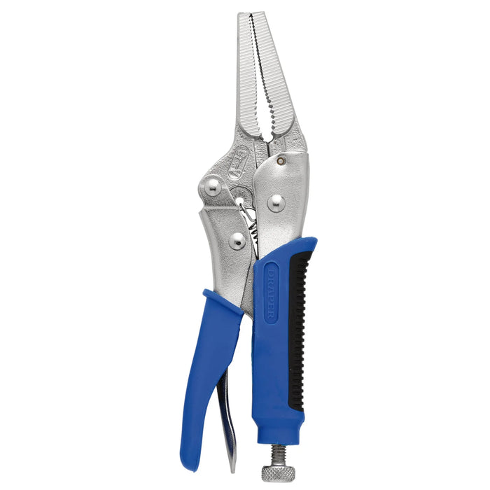 Draper Soft Grip Long Nose Self Grip Pliers, 165mm - 9006SG
