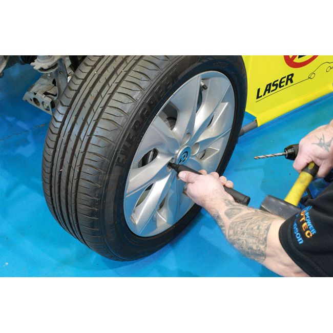 Laser Locking Wheel Nut Removal Kit - Lug Driller Laser - Town Tools