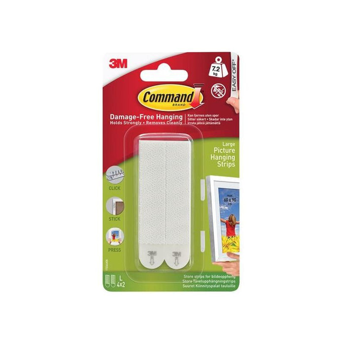 Command™ Picture Hanging Strips, Large (Pack 4) Command™ - Town Tools