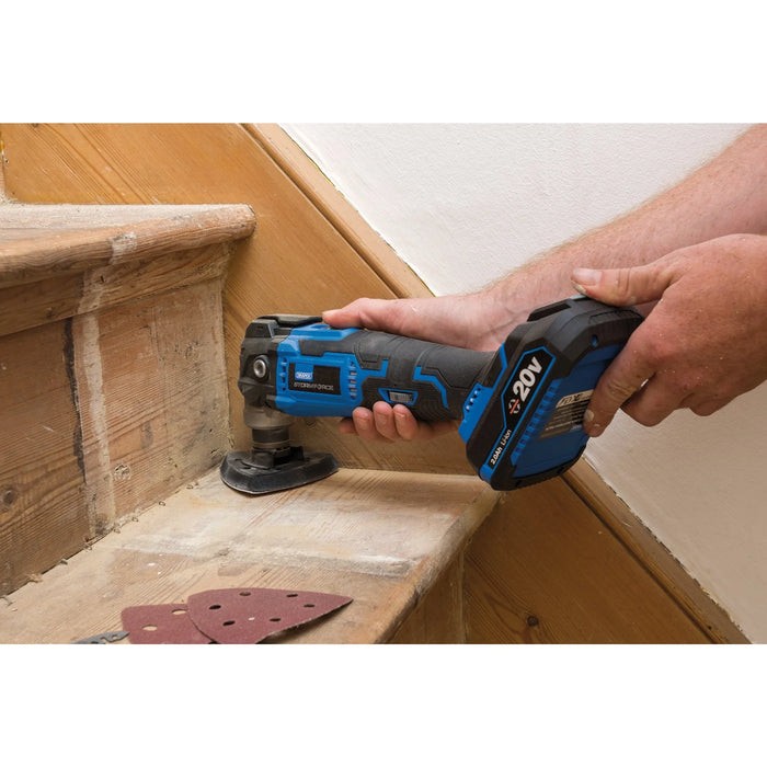 Draper Storm Force® 20V Oscillating Multi-Tool (Sold Bare) - COMT20SF