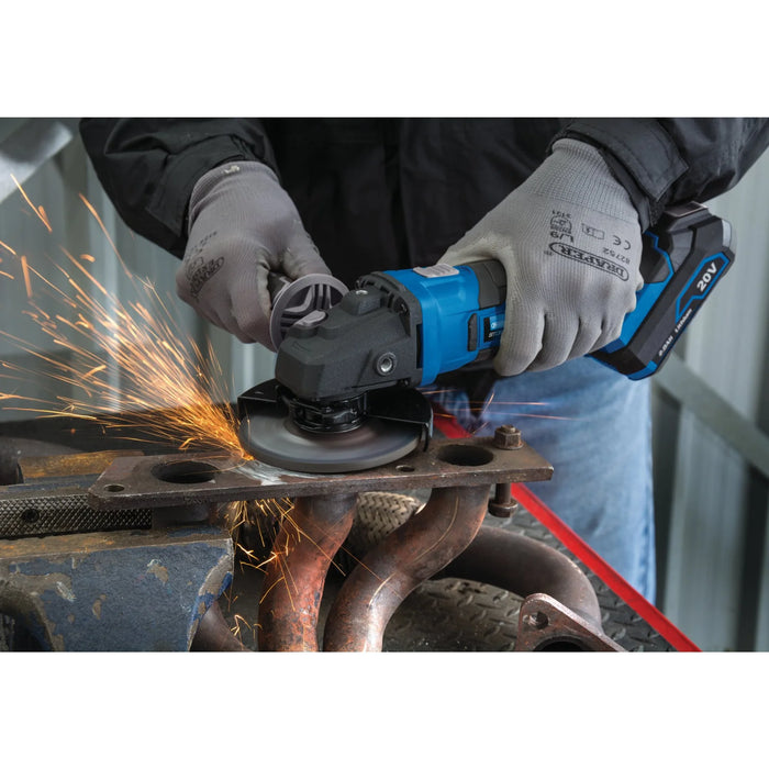 Draper Storm Force® 20V Angle Grinder, 115mm (Sold Bare) - CAG20SF