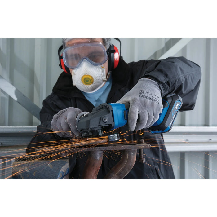 Draper Storm Force® 20V Angle Grinder, 115mm (Sold Bare) - CAG20SF
