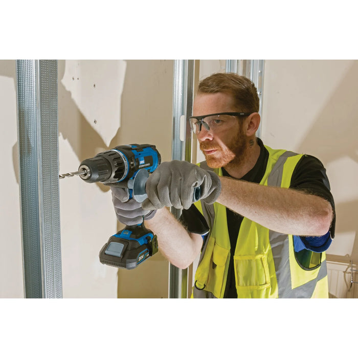 Draper Storm Force® 20V Combi Drill, 2 x 2.0Ah Batteries, 1 x Charger - CHD20SF