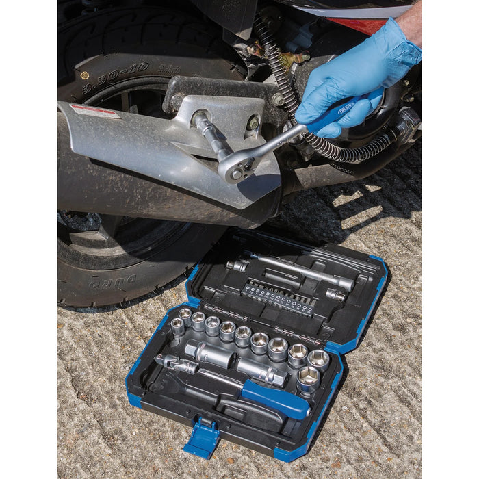 Draper Metric Socket Set, 3/8" Sq. Dr. (34 Piece) - DD34M