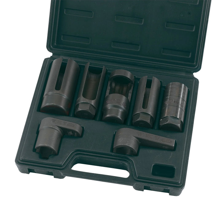 Draper Expert Lambda/Oxygen Sensor Socket Set, 3/8", 1/2" Sq. Dr. (7 Piece)