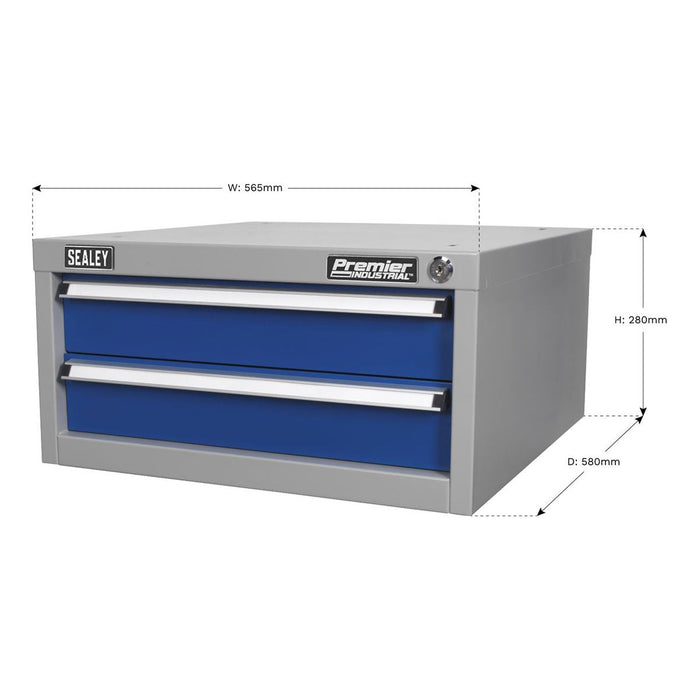 Sealey Double Drawer Unit for API Series Workbenches API9 Sealey - Town Tools 