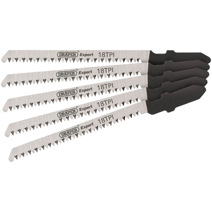 Draper DT101AO Jigsaw Blade Set, 83mm (5 Piece) 81721 Draper - Town Tools 