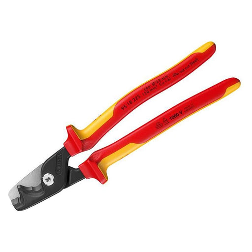 Knipex 95 18 225 VDE StepCut® XL Cable Shears 225mm Knipex - Town Tools