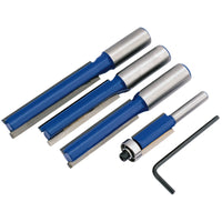 Draper Extra Long Router Bit Set (4 Piece) - RB26