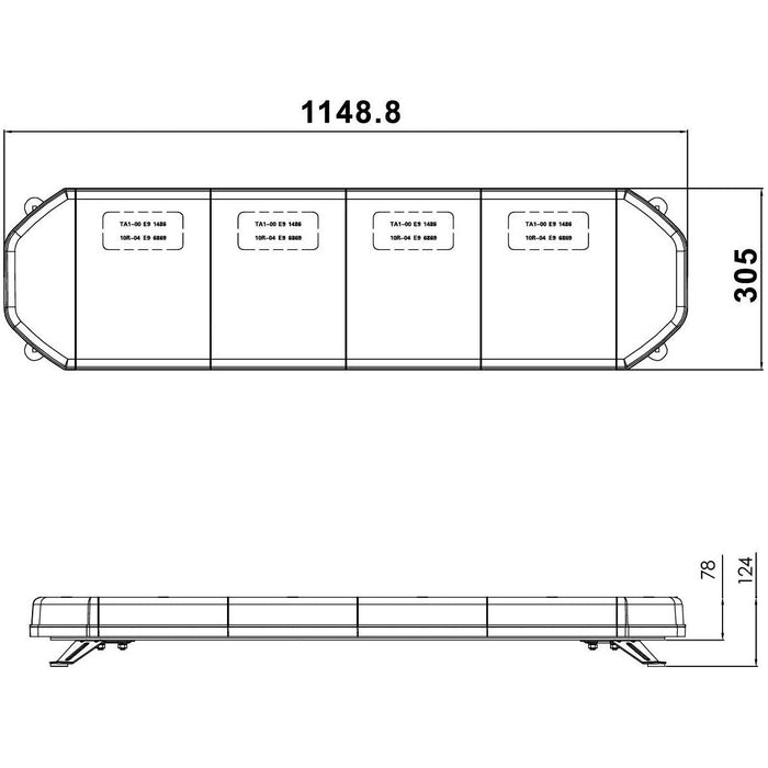 Ring Automotive RCV9821 TM LED Light Bar, 115 mm Ring Automotive - Town Tools 