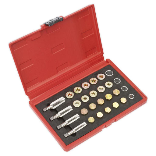 Sealey Drain Plug Thread Repair Set VS660 Sealey - Town Tools 