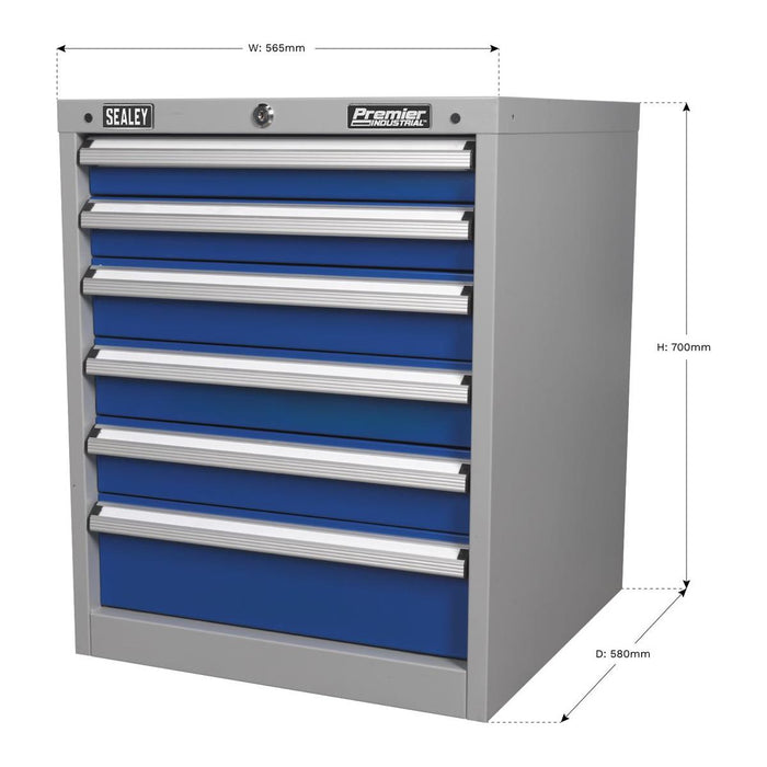 Sealey Cabinet Industrial 6 Drawer API5656 Sealey - Town Tools 