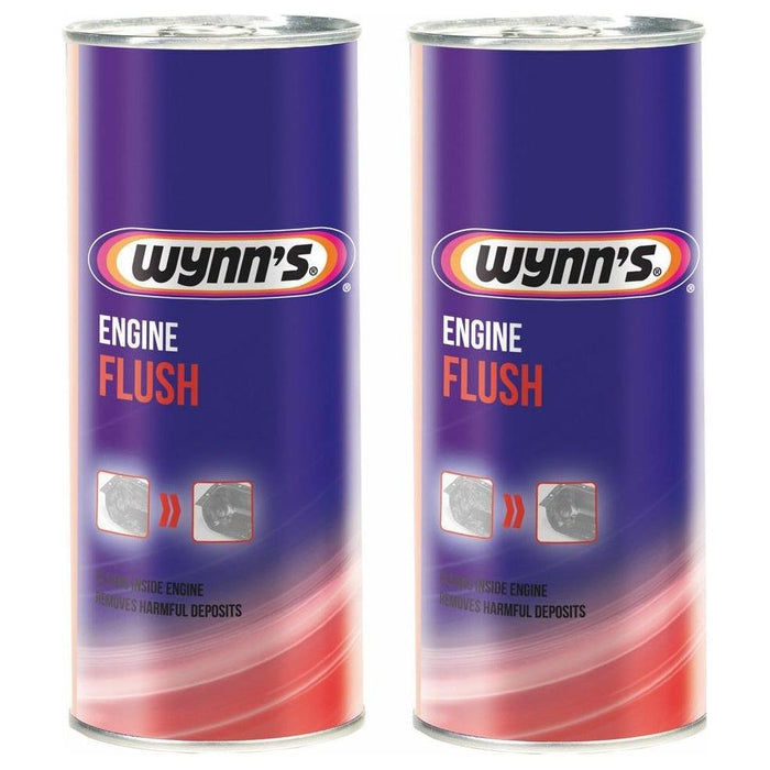 2x Wynns Engine Flush 425ml For Petrol & Diesel Cleans Engines Internally Wynns - Town Tools 