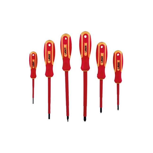 Laser VDE Insulated Screwdriver Set 6pc 8455 Laser - Town Tools 