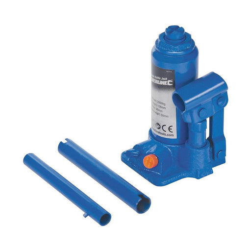 Silverline Hydraulic Bottle Jack 2 Tonne Silverline - Town Tools 