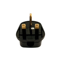 Connect High Impact Black Plug Tops 13A 10pc 30677