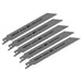 Sealey Reciprocating Saw Blade Wood & Plastics 150mm 10tpi Pack of 5 SRBR622HF Sealey - Town Tools 