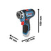 Bosch GSR 12V-15 FC Pro FlexiClick Drill Driver + Attachment 12V Bare Unit Bosch - Town Tools