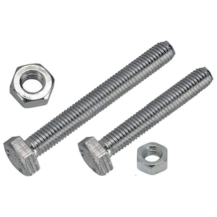 Wot-Nots Set Screw & Nut - M8 x 50mm - Pack of 2 Pearl - Town Tools 