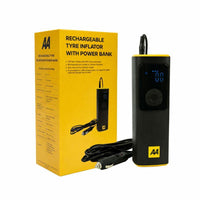 AA Rechargeable Tyre Inflator With Power Bank 12V USB