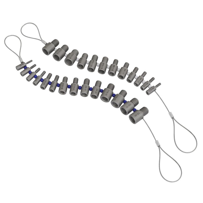 Sealey Metric/Imperial Thread Checker Nut & Bolt Checker 26pc AK70NBC Sealey - Town Tools 