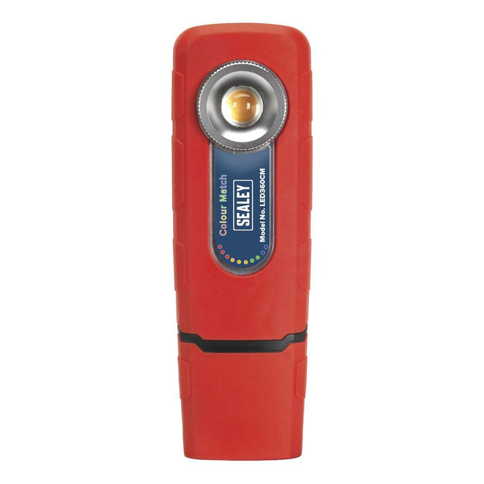 Sealey 360 Rechargeable Inspection Light 5W COB LED Colour Match CRI 96 3-Colour Sealey - Town Tools 